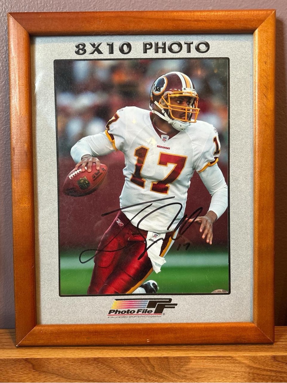Jason Campbell Signed Washington Redskins Framed 8x10 Photo NFL Photo File 17